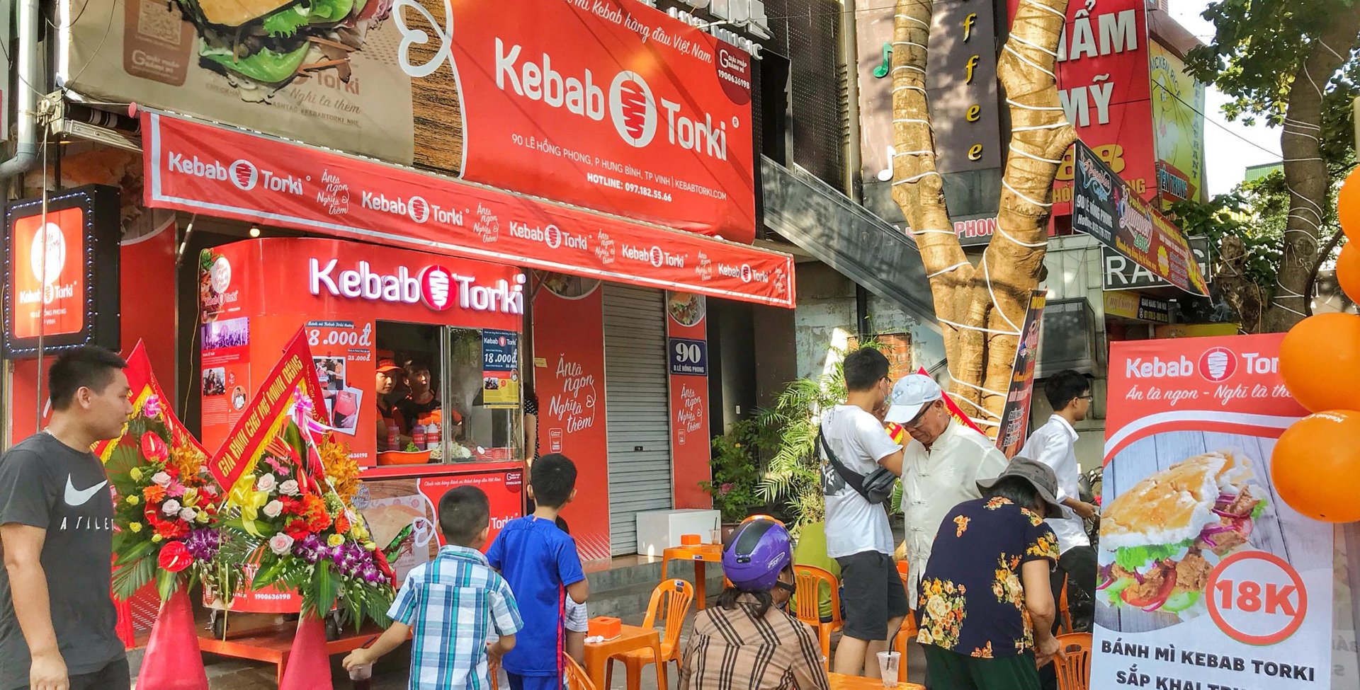 Kebab Torki khai trương cơ sở 90 Lê Hồng Phong TP Vinh